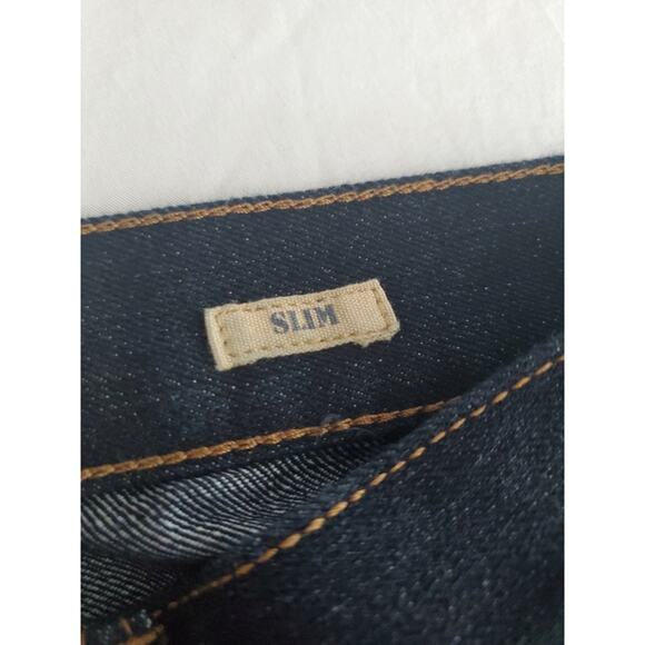 Vintage Genes Mens Jeans Blue Size 36X32 Cotton Blend Button Zip Pockets Skinny - Picture 7 of 12
